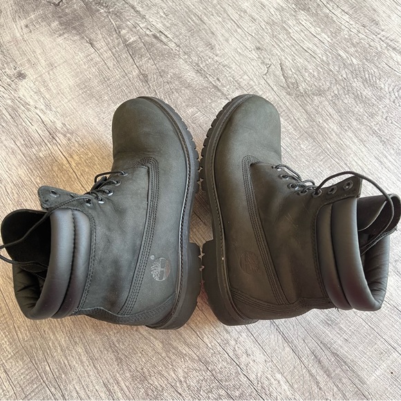 Timberland Classic Leather Boots Black Size 10 - Picture 6 of 15